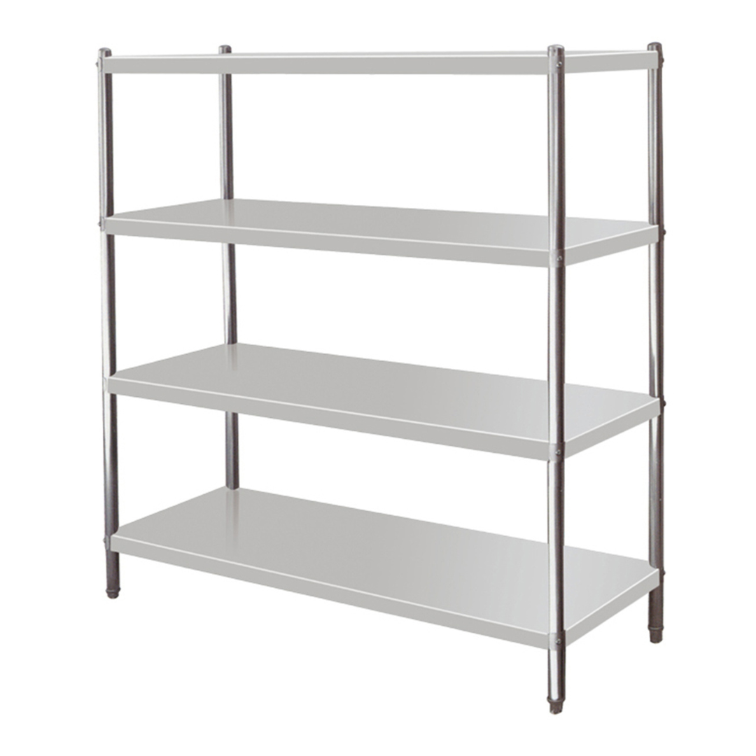 141061 - Stainless Steel 4 Tier Storage Shelving 1800 mm Wide