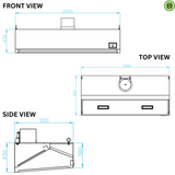 191002 - Wall-Mount Extraction Canopy / Range Hood 2000 mm