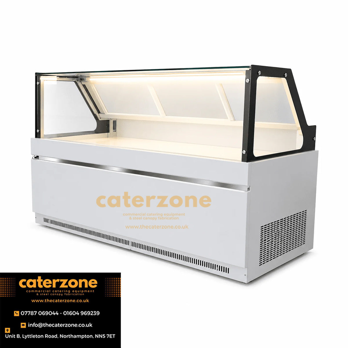 Straight Glass Serve Over Deli Counter 1600mm