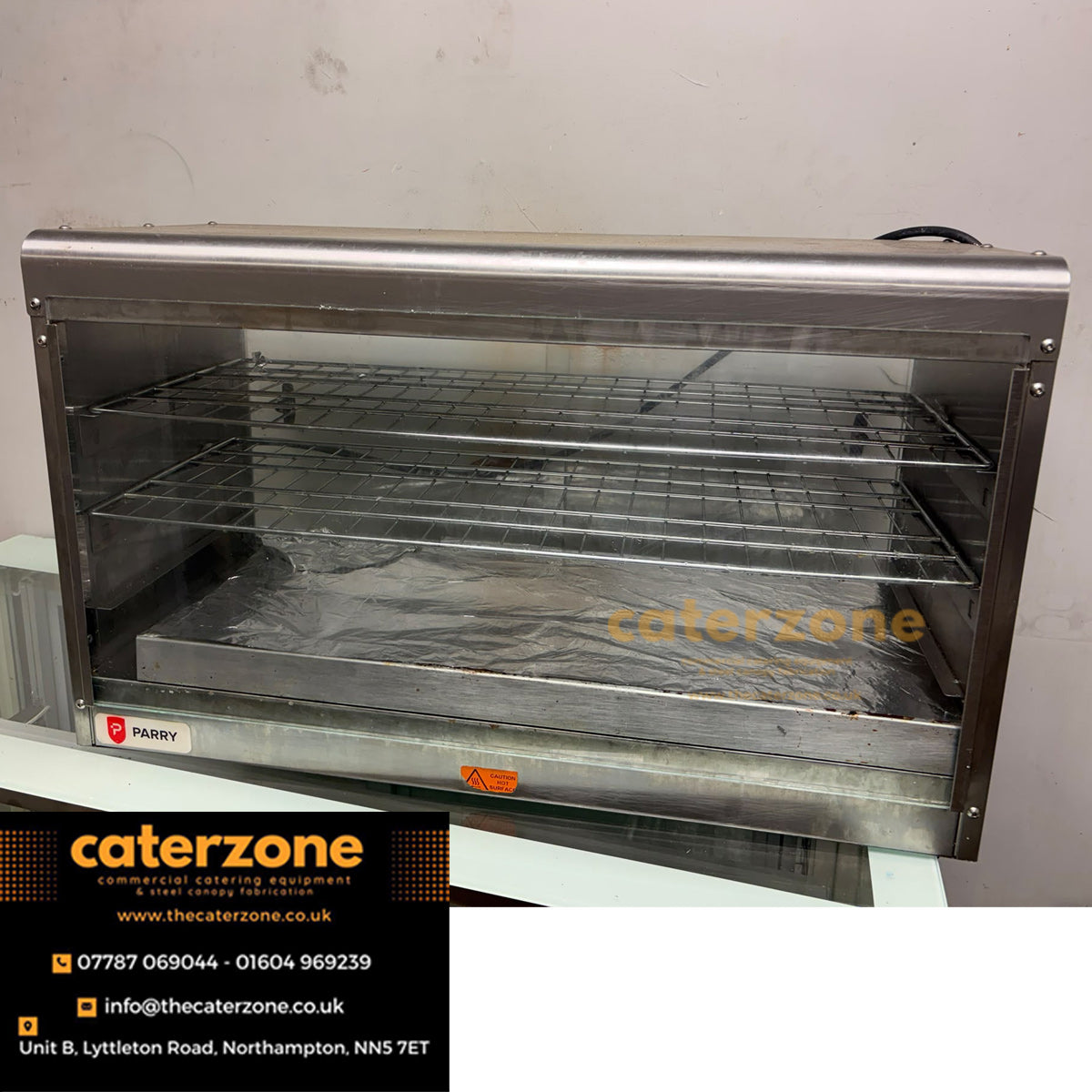 Parry 3 Shelf Electric Heated Pie Cabinet with Digital Display CPCD-REFURBISHED