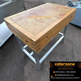 Butchers Block wood with stand- (92 (W)x62(D) x 85(H) cm) USED