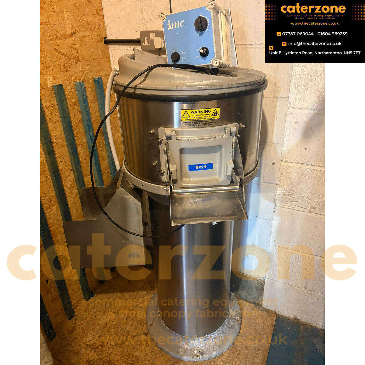 IMC Upright Potato Peeler Height: 1080 - 250Kg Per Hour (Direct)-REFURBISHED