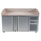 221032 - 2 Door Refrigerated Pizza Counter with Granite Worktop - 380L (PZ2600)