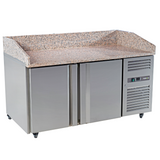 221032 - 2 Door Refrigerated Pizza Counter with Granite Worktop - 380L (PZ2600)