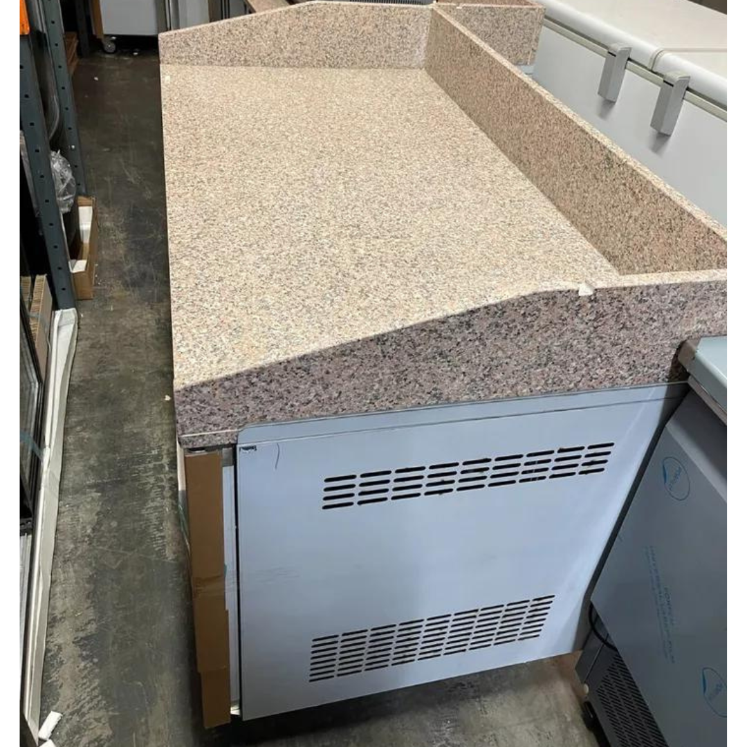 221032 - 2 Door Refrigerated Pizza Counter with Granite Worktop - 380L (PZ2600)