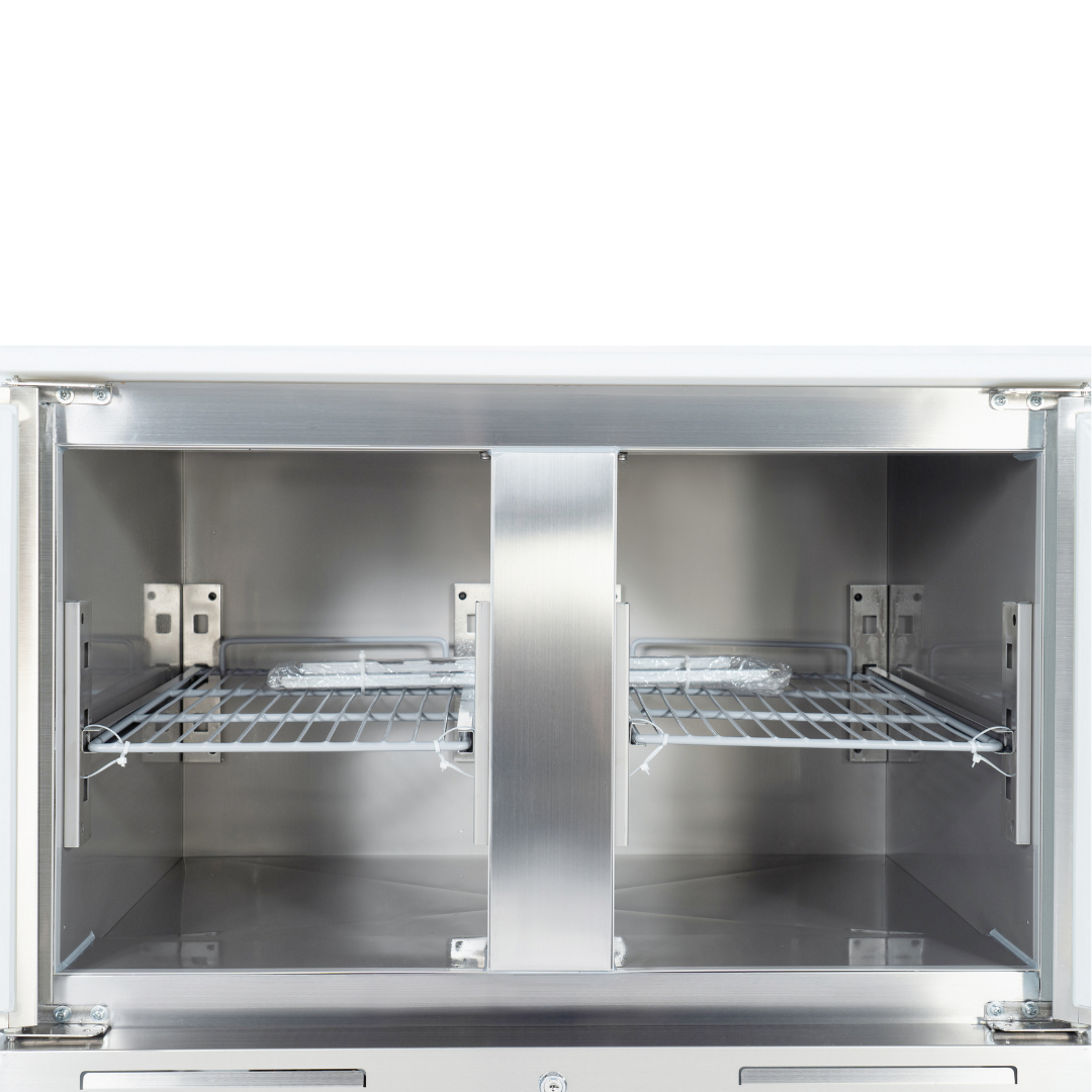 221034 - 2 Door Refrigerated Salad Counter with Lid and Cutting Board - 215L (S900)