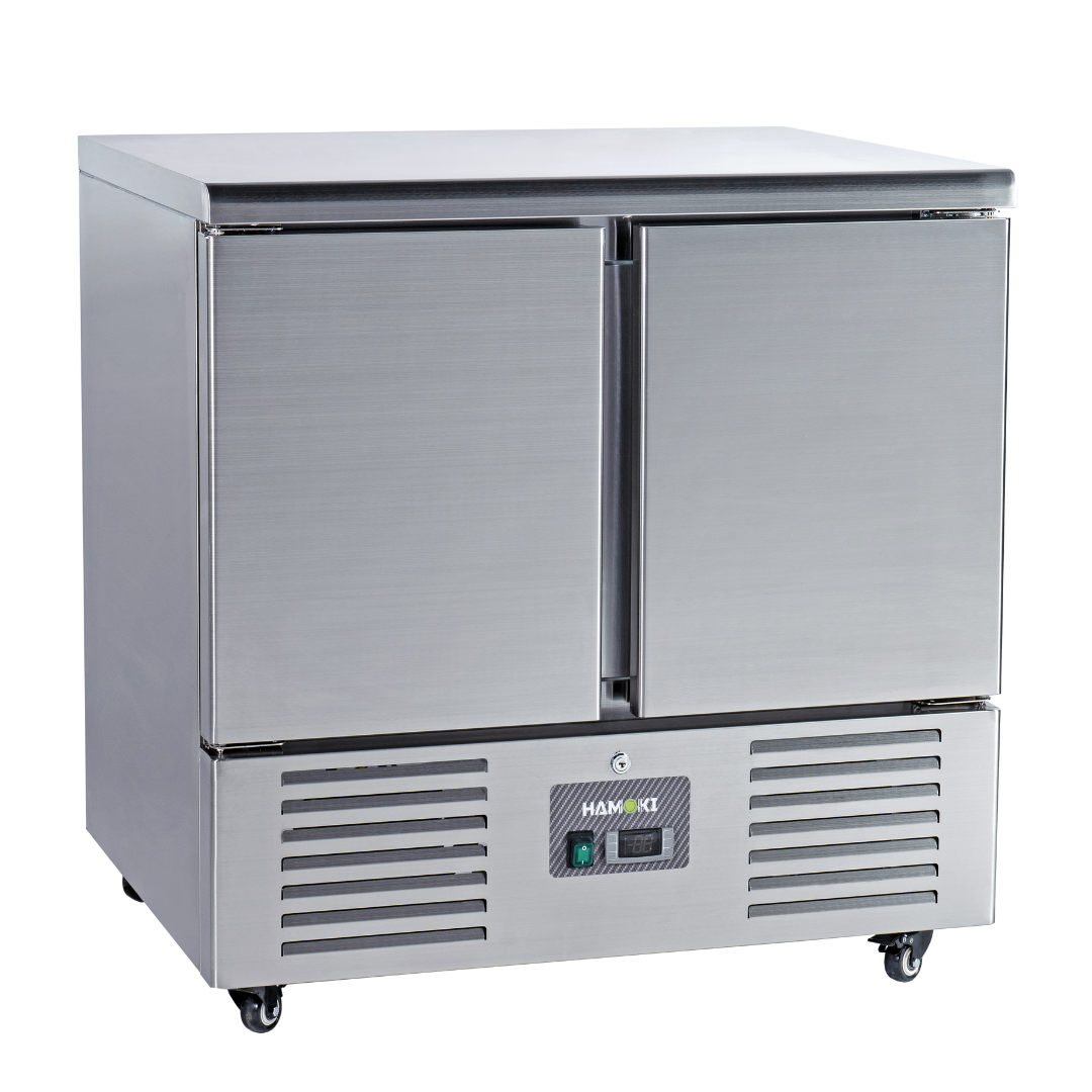 221035 - 2 Door Refrigerated Salad Counter with Stainless Steel Top - 215L (S901)