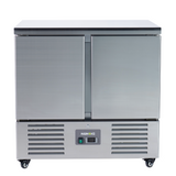 221035 - 2 Door Refrigerated Salad Counter with Stainless Steel Top - 215L (S901)
