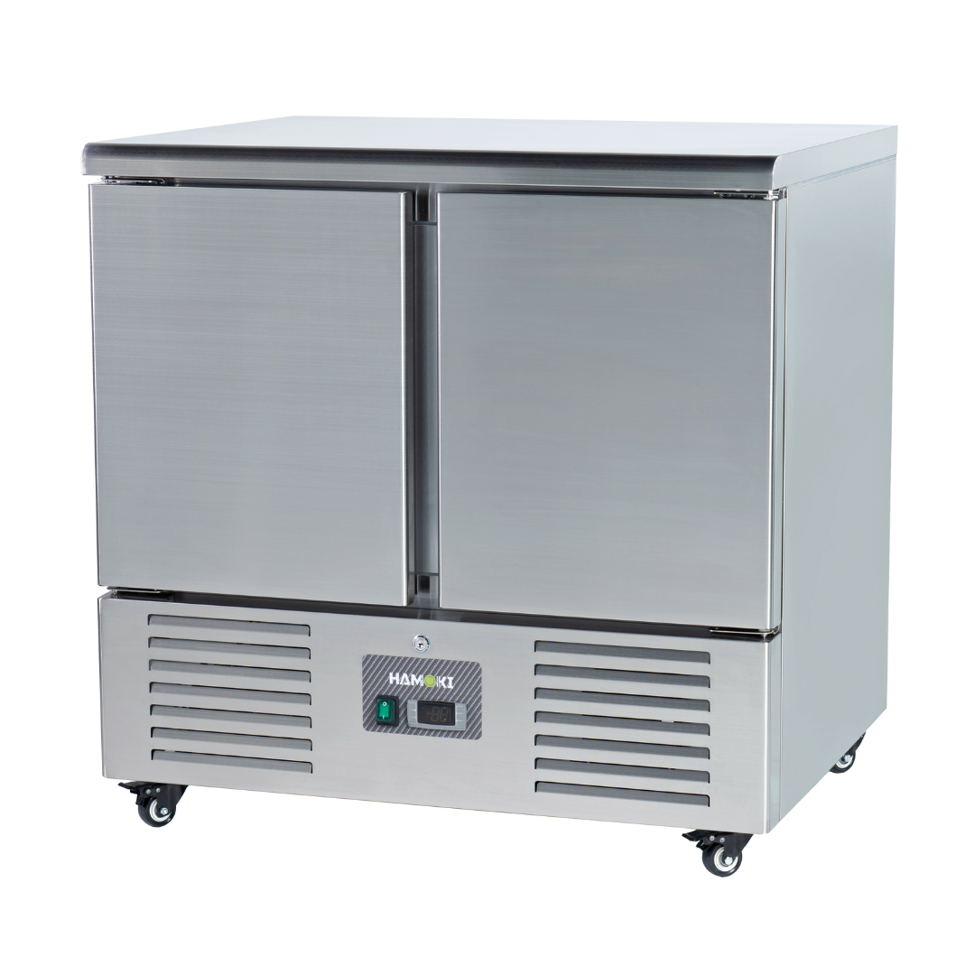 221035 - 2 Door Refrigerated Salad Counter with Stainless Steel Top - 215L (S901)