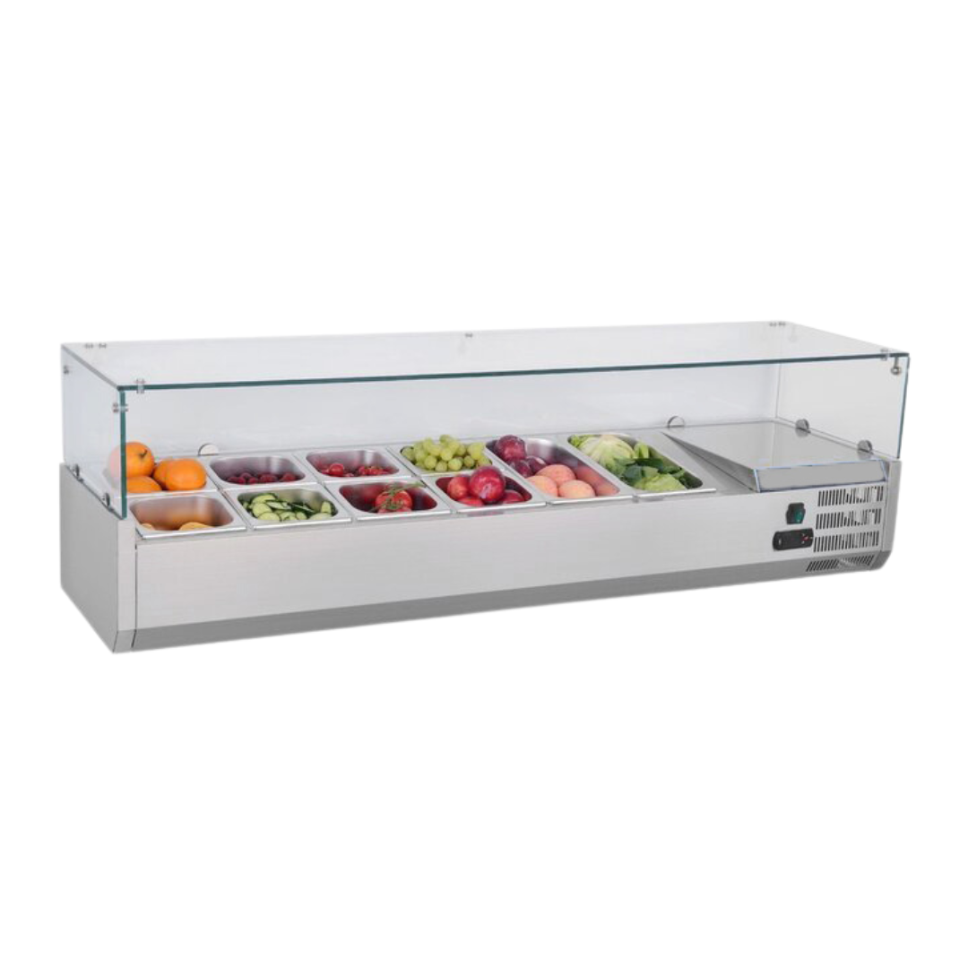 221046 - Refrigerated Pizza Display - 51L 5xGN1/3+1xGN1/2 (VRX1500/380)