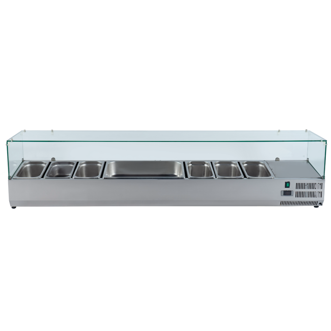 221046 - Refrigerated Pizza Display - 51L 5xGN1/3+1xGN1/2 (VRX1500/380)