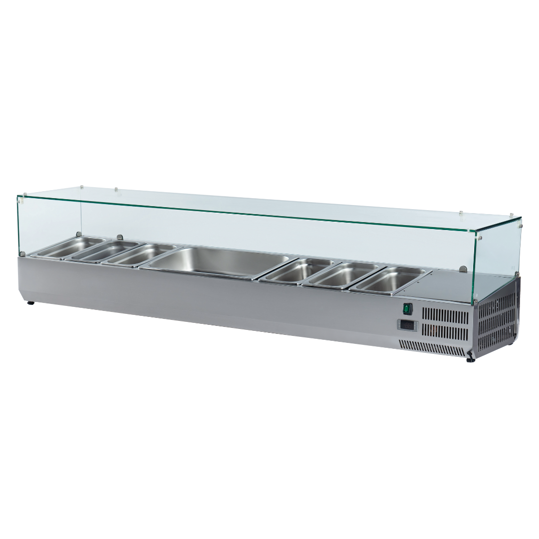 221046 - Refrigerated Pizza Display - 51L 5xGN1/3+1xGN1/2 (VRX1500/380)