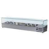221046 - Refrigerated Pizza Display - 51L 5xGN1/3+1xGN1/2 (VRX1500/380)