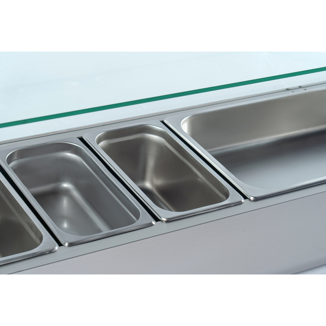 221045 - Refrigerated Pizza Display - 47L 6xGN1/3 (VRX1400/380)