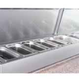 221051 - 3 Door Refrigerated Sandwich Counter with Granite Worktop - 650L