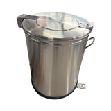 231050 - Commercial Round Waste Bin 100L with 2 Castors and Foot Pedal (buy 1, get 1 FREE!)