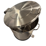 231050 - Commercial Round Waste Bin 100L with 2 Castors and Foot Pedal (buy 1, get 1 FREE!)
