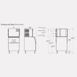 281011 - Cube Ice Machine 455kg (HAM-455K)