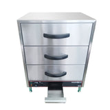 291013 - Food Warmer Drawer with 3 Drawers (Wet Heat)