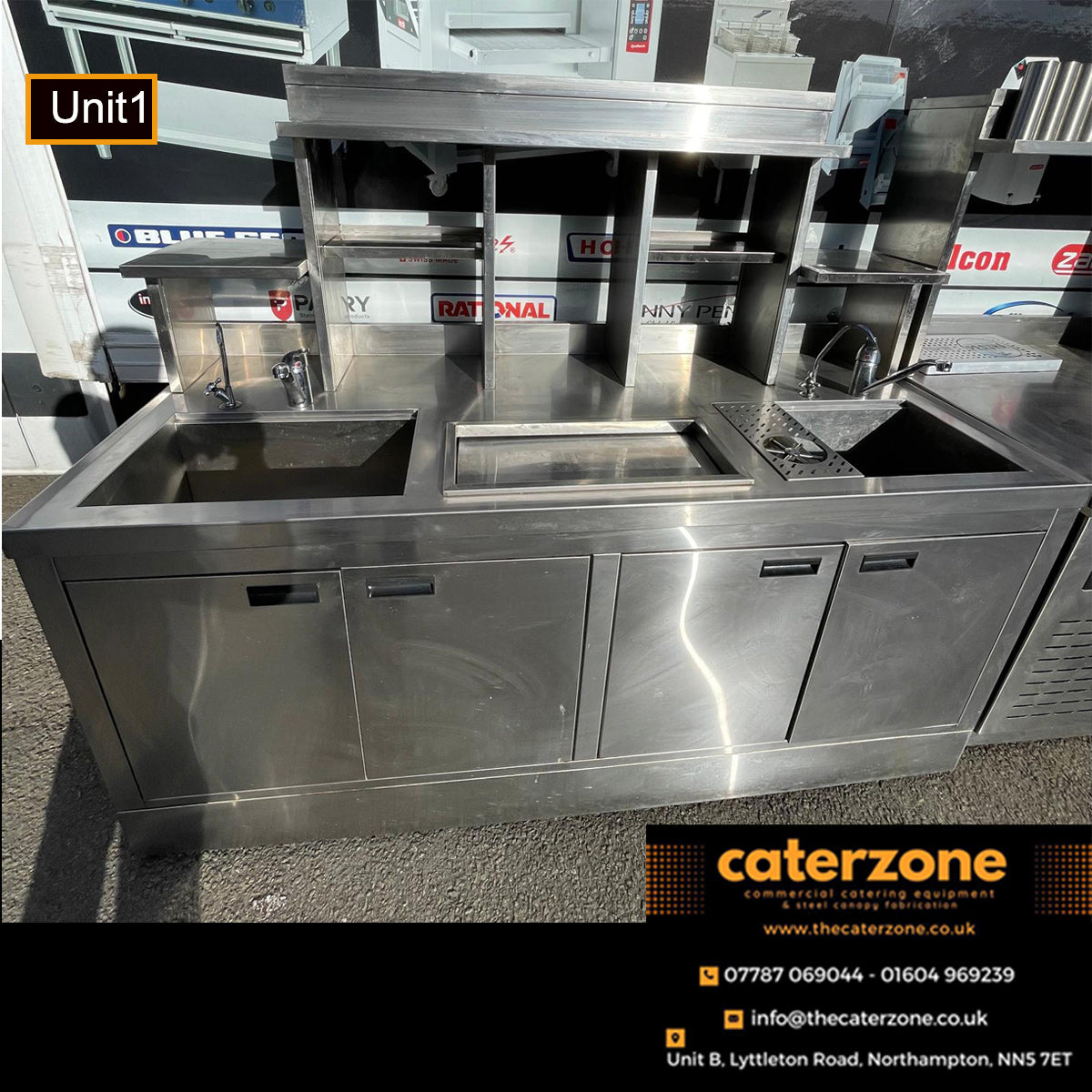 Commercial Stainless Steel Cocktail Bar Units – 2 Available – USED