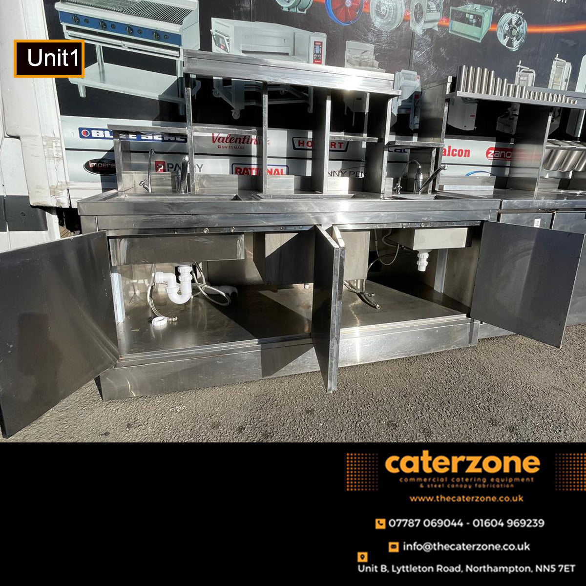 Commercial Stainless Steel Cocktail Bar Units – 2 Available – USED