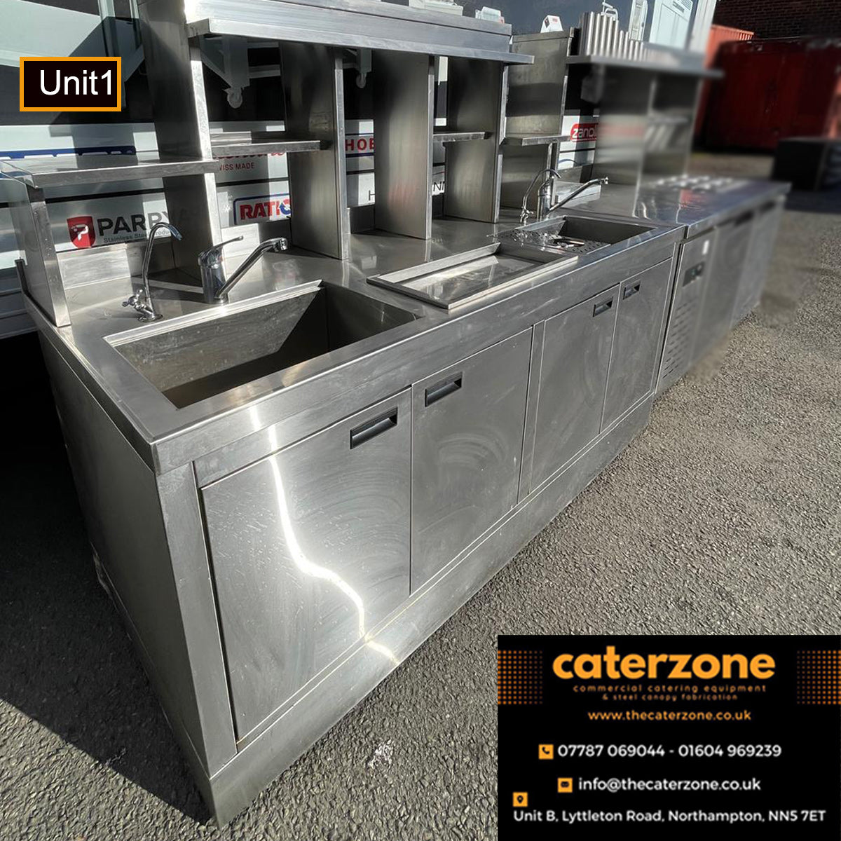 Commercial Stainless Steel Cocktail Bar Units – 2 Available – USED