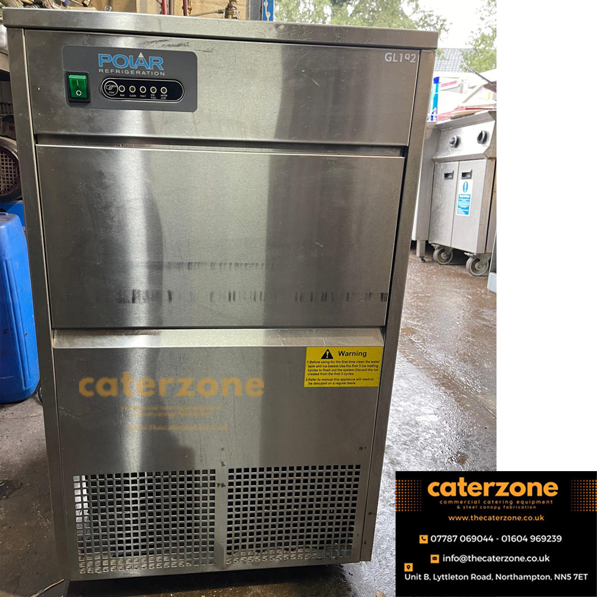 Polar GL192 Bullet Commercial ICE MACHINE Ice Maker Machine 50kg with 10kg Bin-REFURBISHED