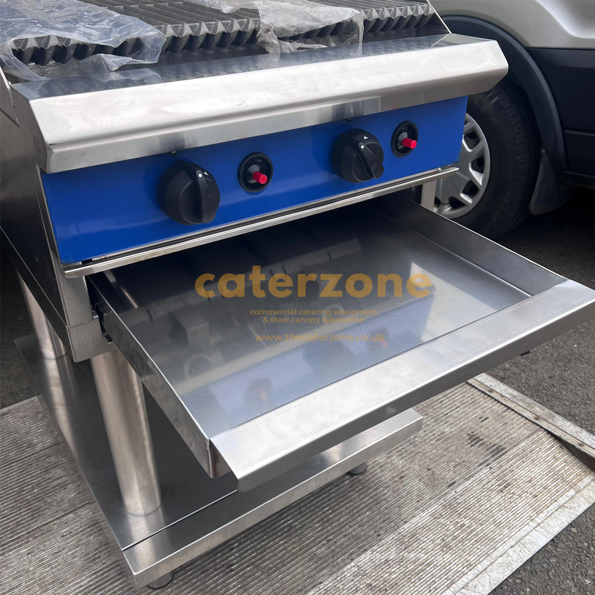 Blue Seal Chargrill Crumb & Water Tray for 60 cm grill-UK MADE