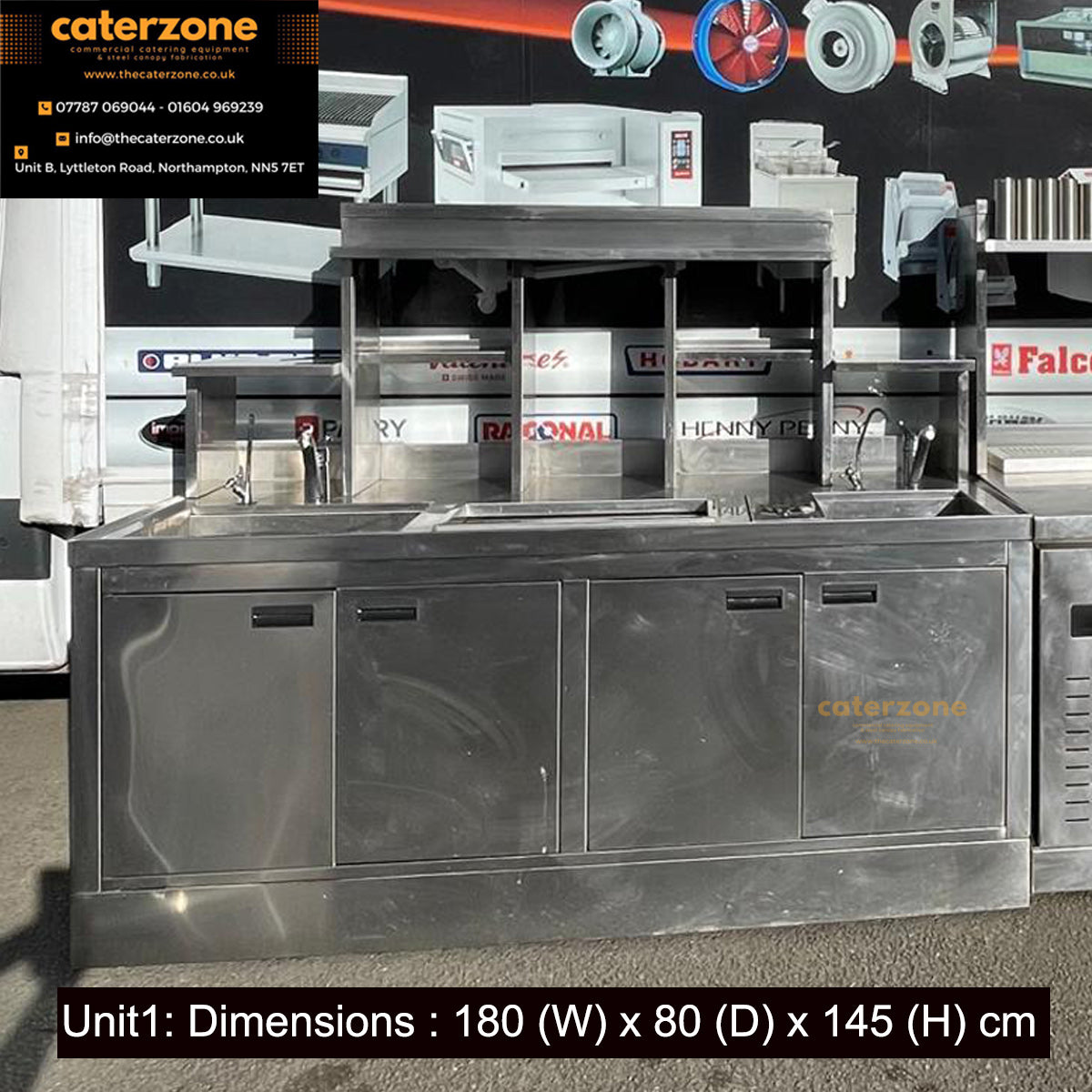 Commercial Stainless Steel Cocktail Bar Units – 2 Available – USED
