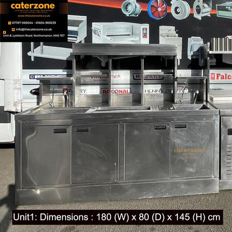 Commercial Stainless Steel Cocktail Bar Units – 2 Available – USED – image 2