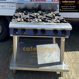 Blue Seal Evolution Cooktop 6 Open Burners Nat Gas on Stand 900mm-Refurbished