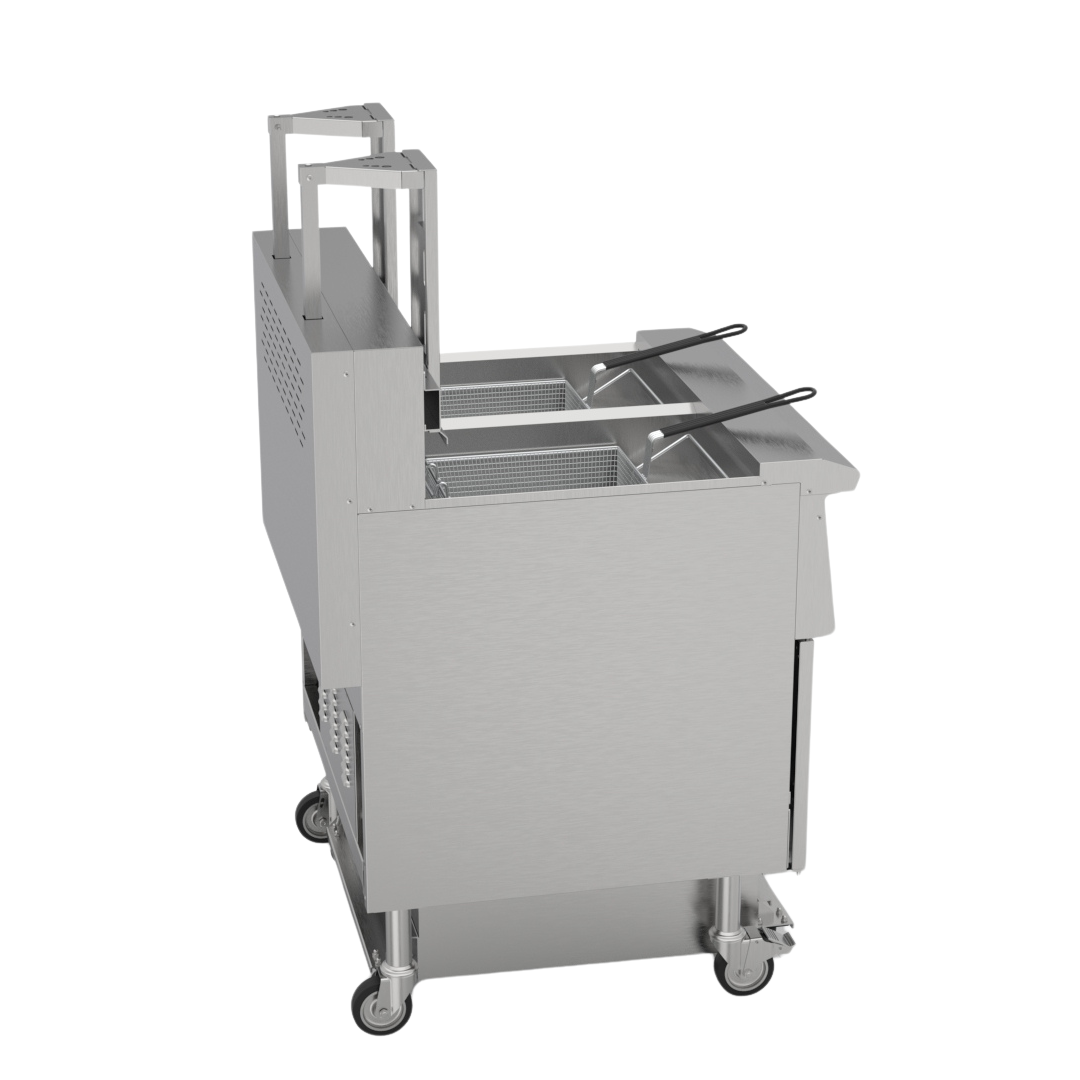 341008 - Freestanding Electric Auto-Lift Open Fryer 2 x 26L