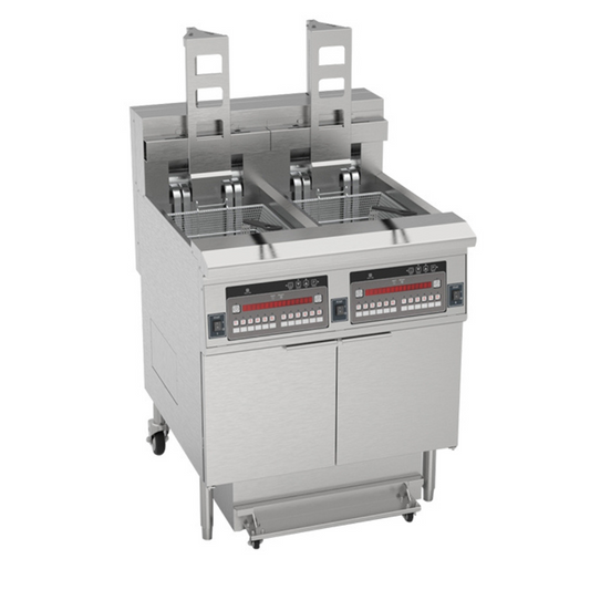 341008 - Freestanding Electric Auto-Lift Open Fryer 2 x 26L