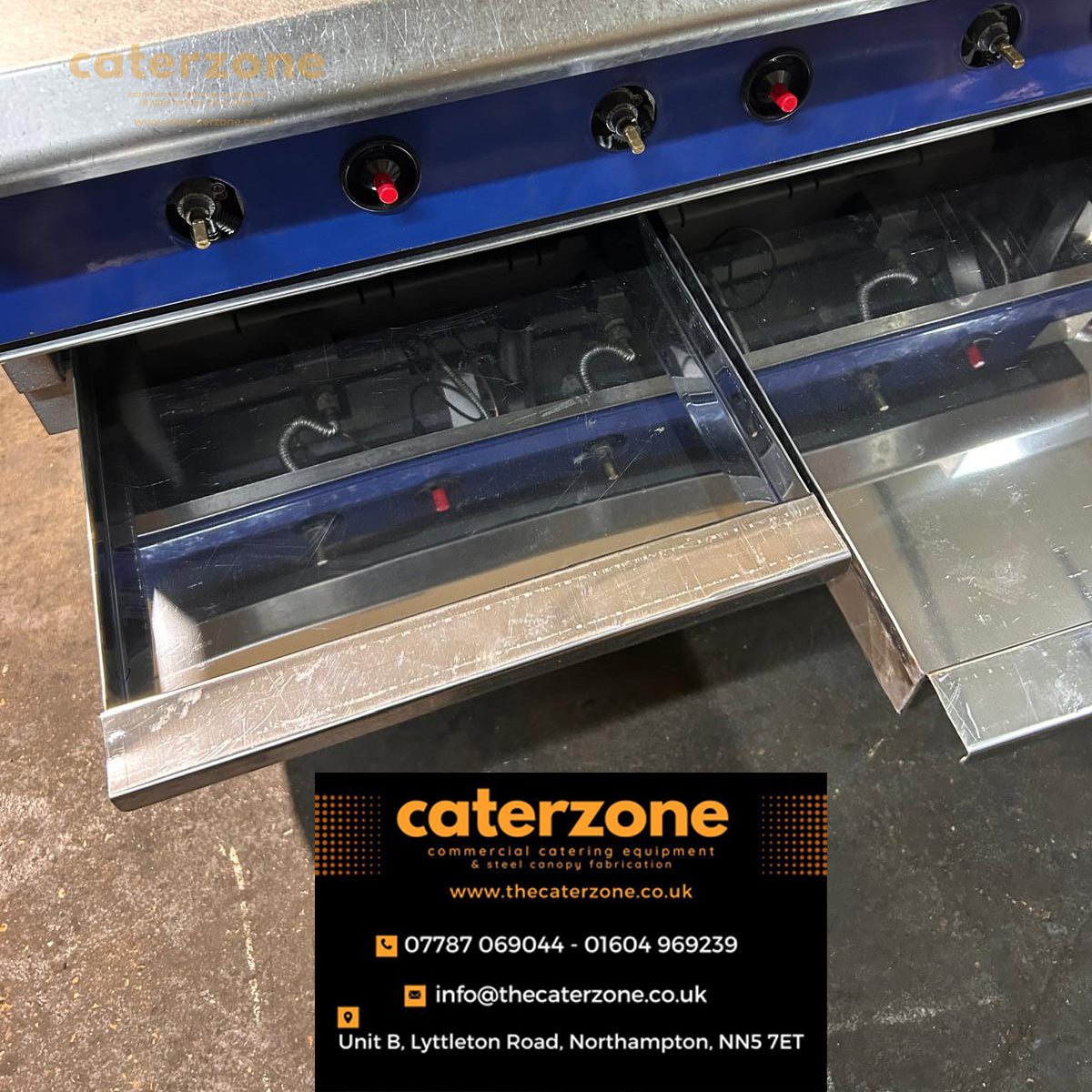 Blue Seal Chargrill Crumb & Water Tray-UK MADE