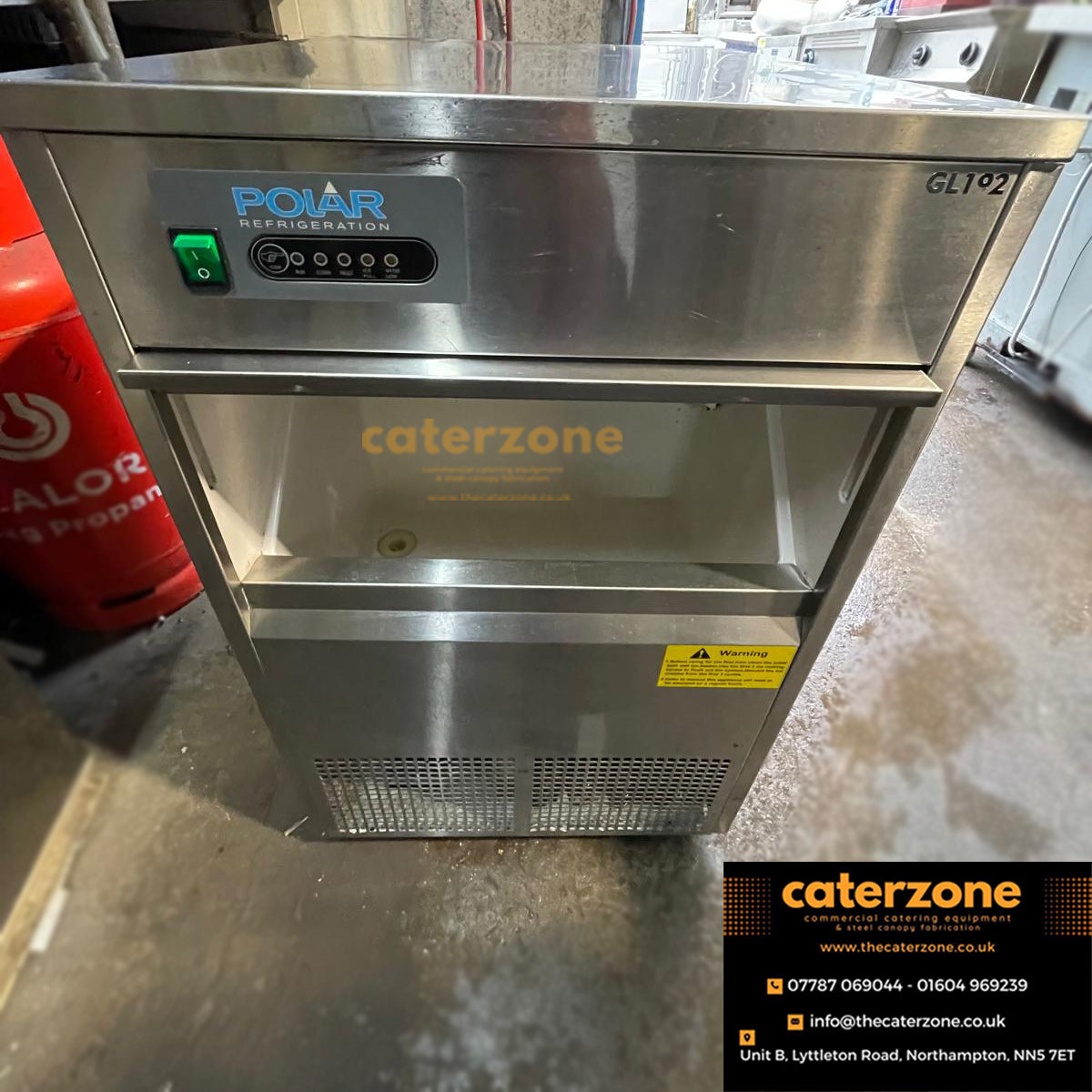 Polar GL192 Bullet Commercial ICE MACHINE Ice Maker Machine 50kg with 10kg Bin-REFURBISHED