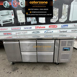 Polar U-Series Counter Fridge 4 Drawers & 1 Door-REFURBISHED