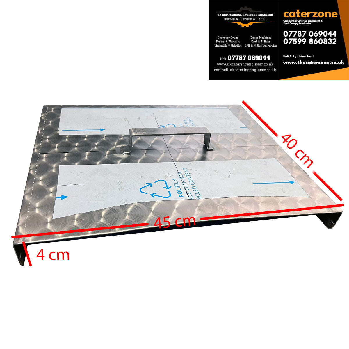 CHARCOAL COVER 45X40X4 cm - UK Made