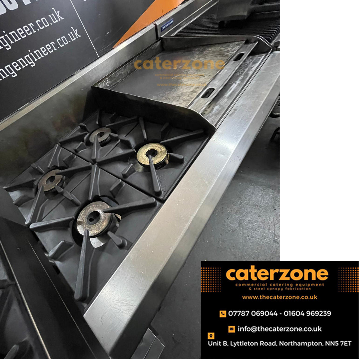 Blue Seal 1200mm Gas Cooktop -Cooker Leg Stand-REFURBISHED