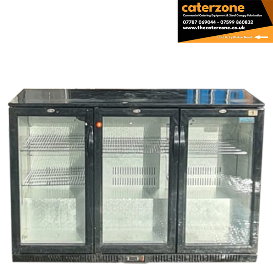 Polar Back Bar Cooler with Hinged Doors 330Ltr (1) - Refurbished