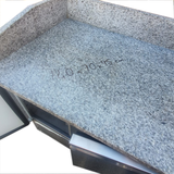 Refurbished 3-Door Granite Worktop Fridge – 140cm | Stainless Steel | 300L | Digital Controls | 230V