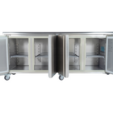 W-221026 - 4 Door Refrigerated Counter with Backsplash - 467 L (SNACK4200TN)