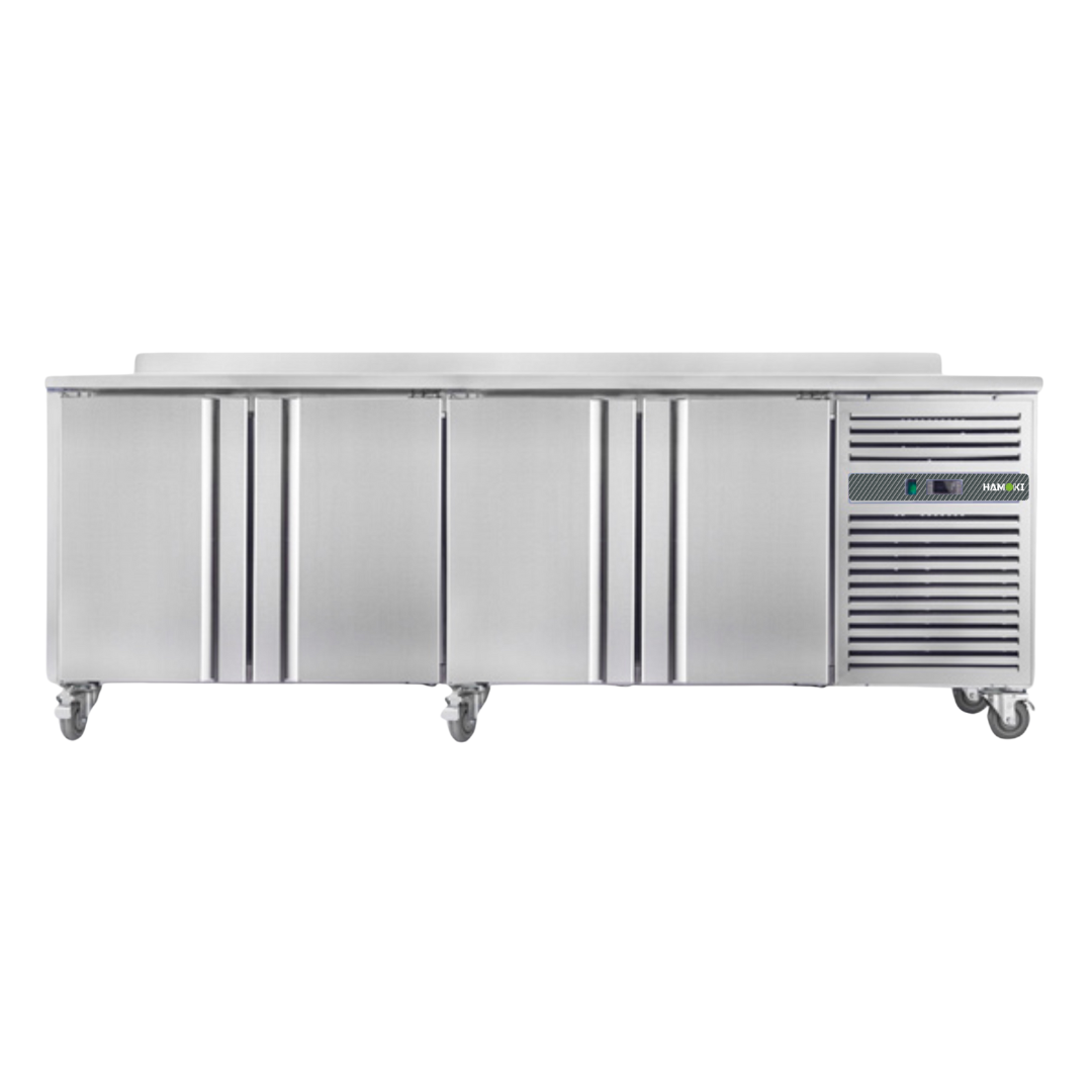 221026 - 4 Door Refrigerated Counter with Backsplash - 467 L (SNACK4200TN)