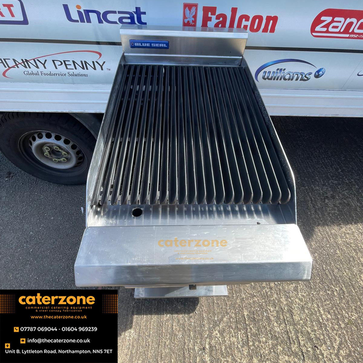 Blue seal single burner N/G Chargrill with Stand - Refurbished