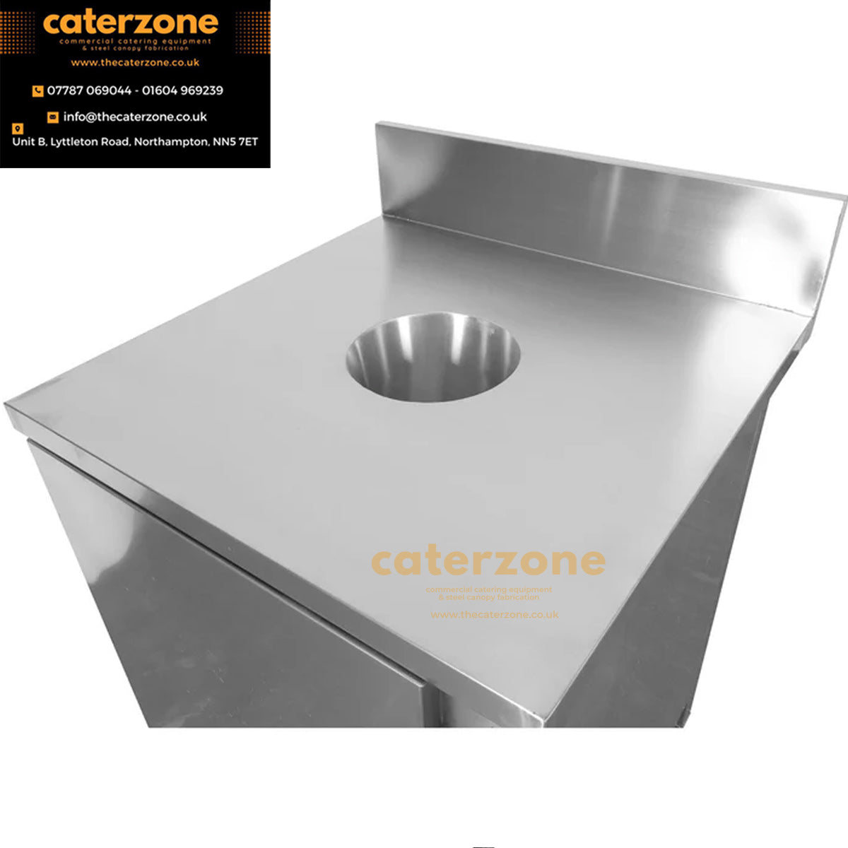 Commercial Waste Bin Cabinet Stainless Steel-NEW