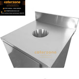 Commercial Waste Bin Cabinet Stainless Steel-NEW