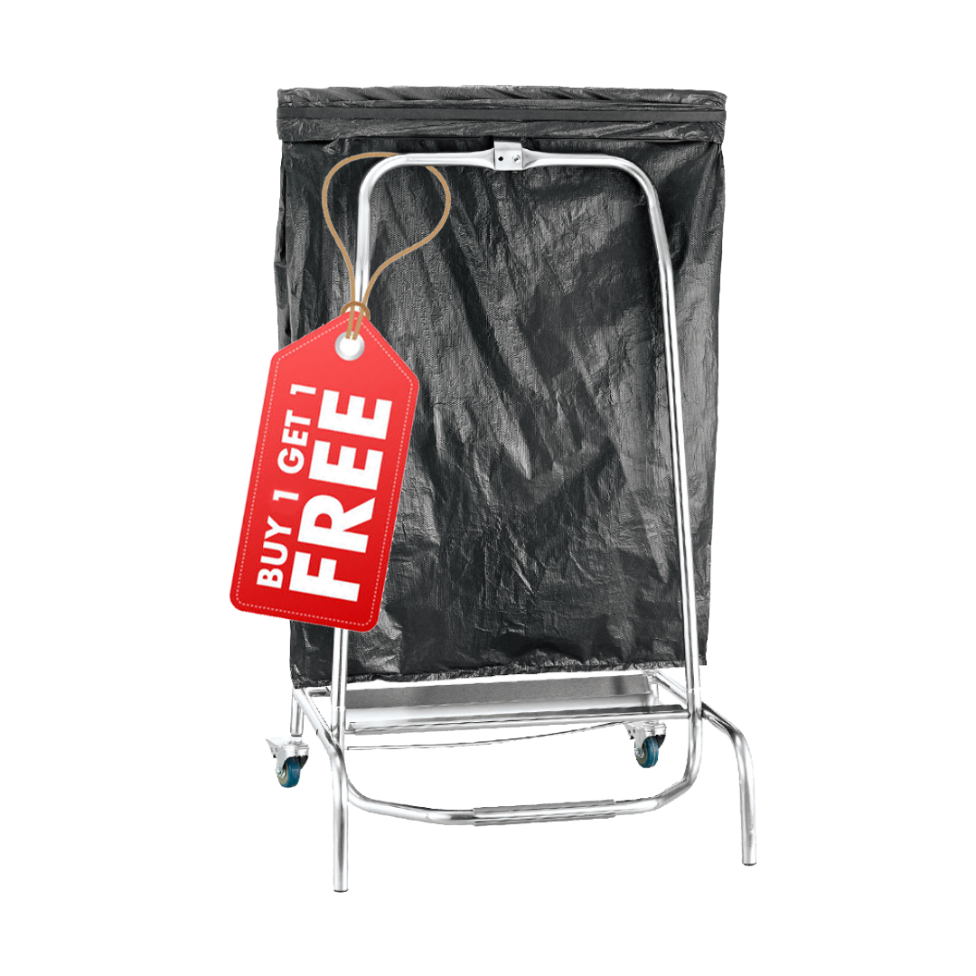 301085 - Commercial Waste Bag Holder Trolley (buy 1, get 1 FREE!)