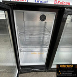 Polar GL004 Triple Hinged Door Back Bar Cooler in Black with LED-B GRADE
