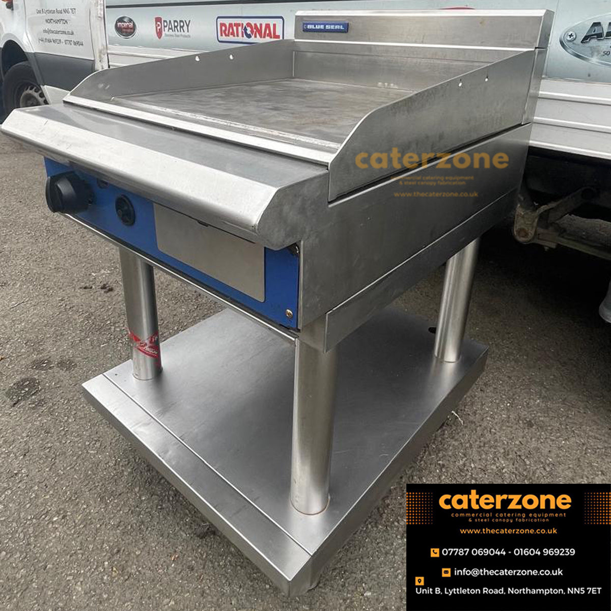 Blue Seal Evolution Griddle with Leg Stand Nat Gas 600mm-REFURBISHED