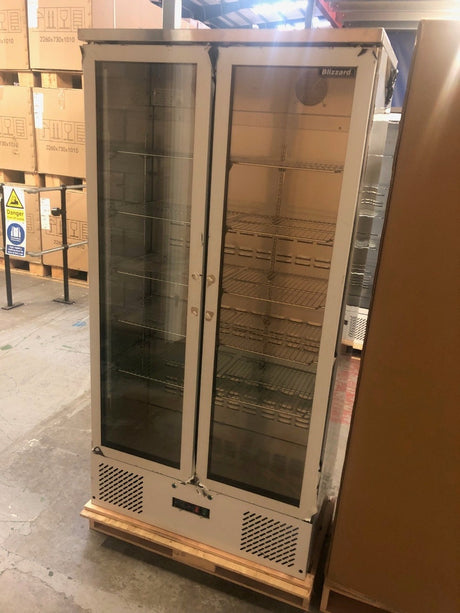Graded 02217 Upright Double Hinged Glass Door Bottle Cooler