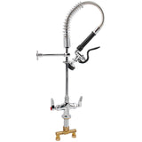 6 Inch Mini Dual Temperature Pre Rinse Faucet With Spray Valve Deck Mount Chrome Plated Brass | 5810 A